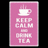 Etui carte bancaire Keep Calm Drink Tea Rose
