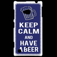 Coque Nokia Lumia 720 Keep Calm Have a beer Bleu