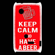 Coque Sony Xperia Typo Keep Calm Have a beer Rouge