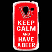 Coque Samsung Galaxy Ace 2 Keep Calm Have a beer Rouge