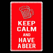 Etui carte bancaire Keep Calm Have a beer Rouge