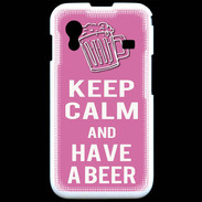 Coque Samsung ACE S5830 Keep Calm Have a beer Rose