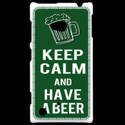 Coque Nokia Lumia 720 Keep Calm Have a beer Vert