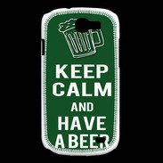 Coque Samsung Galaxy Express Keep Calm Have a beer Vert