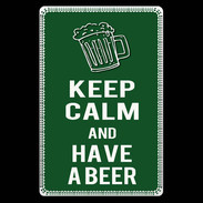 Etui carte bancaire Keep Calm Have a beer Vert