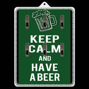 Porte clés Keep Calm Have a beer Vert