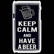 Coque Samsung Galaxy S Keep Calm Have a beer Noir