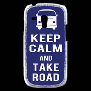 Coque Samsung Galaxy S3 Mini Keep Calm Take road Bleu