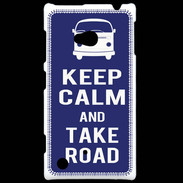 Coque Nokia Lumia 720 Keep Calm Take road Bleu