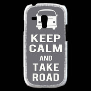 Coque Samsung Galaxy S3 Mini Keep Calm Take Road Gris