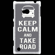 Coque Nokia Lumia 720 Keep Calm Take Road Gris