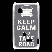 Coque Sony Xperia Typo Keep Calm Take Road Gris