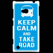 Coque Nokia Lumia 720 Keep Calm Take Road Cyan