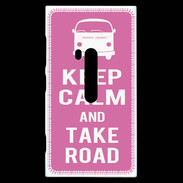 Coque Nokia Lumia 920 Keep Calm Take Road Rose