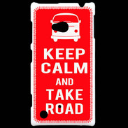 Coque Nokia Lumia 720 Keep Calm Take Road Rouge