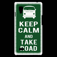 Coque LG Optimus L9 Keep Calm Take road Vert