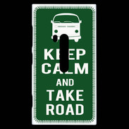 Coque Nokia Lumia 920 Keep Calm Take road Vert