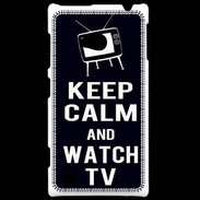 Coque Nokia Lumia 720 Keep Calm Watch TV Noir