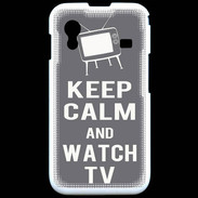 Coque Samsung ACE S5830 Keep Calm Watch TV Gris