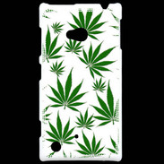 Coque Nokia Lumia 720 Feuille de cannabis sur fond blanc