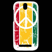 Coque HTC One SV Rasta Peace and Love 15