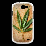 Coque Samsung Galaxy Express Feuille de cannabis sur toile beige