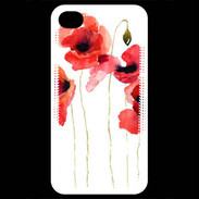 Coque iPhone 4 / iPhone 4S Dessin de coquelicot