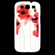 Coque Samsung Galaxy S3 Dessin de coquelicot