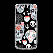 Coque Samsung Galaxy S4mini Fond tête de mort 8