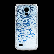 Coque Samsung Galaxy S4mini Fond tribal bleu