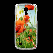 Coque Samsung Galaxy S4mini Champs de coquelicots