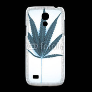 Coque Samsung Galaxy S4mini Marijuana en bleu et blanc