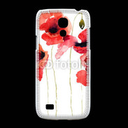 Coque Samsung Galaxy S4mini Dessin de coquelicot