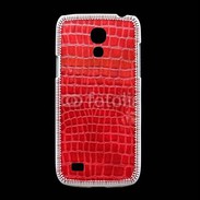 Coque Samsung Galaxy S4mini Effet crocodile rouge