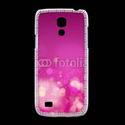 Coque Samsung Galaxy S4mini fond rose or