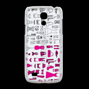Coque Samsung Galaxy S4mini Fond fashion rose 3