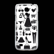 Coque Samsung Galaxy S4mini Fond fashion noir et blanc 2