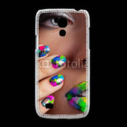 Coque Samsung Galaxy S4mini Bouche et ongles multicouleurs 5