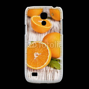 Coque Samsung Galaxy S4mini Belles oranges sur fond en bois