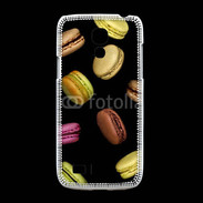 Coque Samsung Galaxy S4mini Macarons sur fond noir