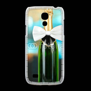 Coque Samsung Galaxy S4mini Bouteille de champagne avec noeud