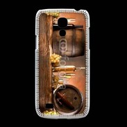Coque Samsung Galaxy S4mini Vin blanc et tonneaux