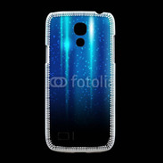 Coque Samsung Galaxy S4mini Rideau bleu à strass