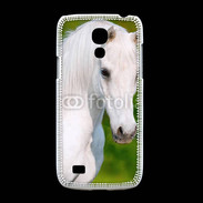Coque Samsung Galaxy S4mini Portrait cheval blanc 10