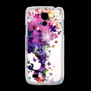 Coque Samsung Galaxy S4mini Cheveux de papillons