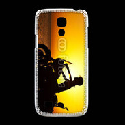 Coque Samsung Galaxy S4mini Femme biker au couché de soleil