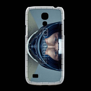 Coque Samsung Galaxy S4mini homme avec casque de moto