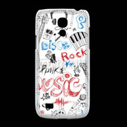 Coque Samsung Galaxy S4mini Eléments de musique en dessin