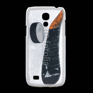 Coque Samsung Galaxy S4mini Crosse et palet de Hockey sur glace