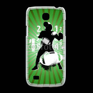 Coque Samsung Galaxy S4mini Illustration football américain sur fond vert